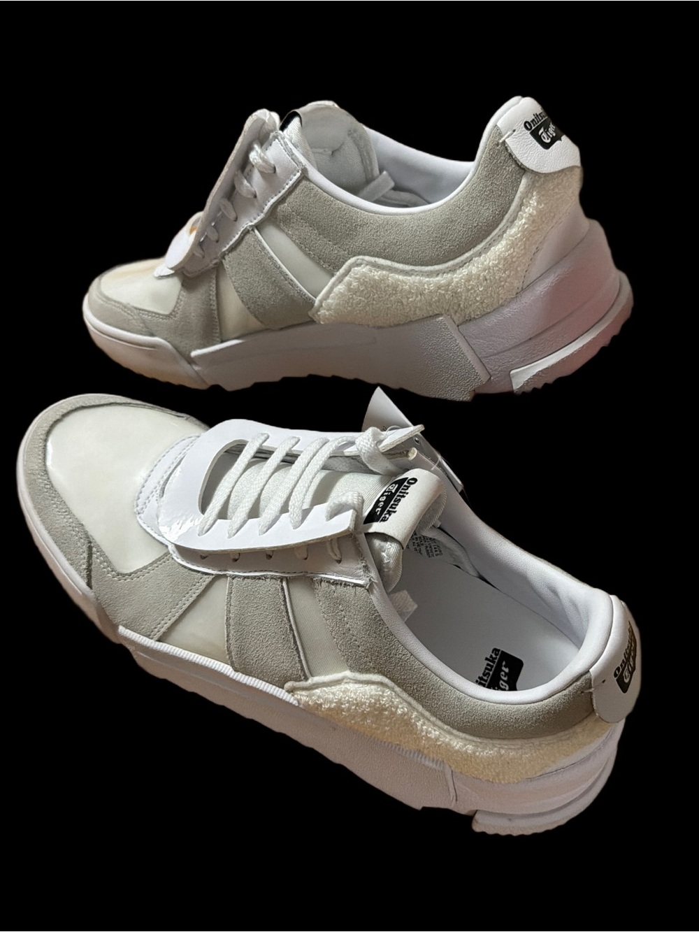 Onitsuka Tiger D-Trainer Slip-On Beige & White Low-Top Men’s size 10.5 NWT - Picture 12 of 16